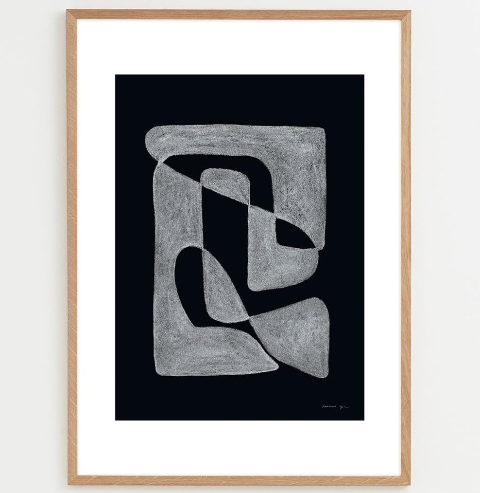 THE POSTER CLUB Lineare Black 30x40 Atelier Cph