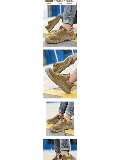 Solid Steel Toe Work Shoes - Anti-Smash, Puncture-Resistant, Thick Sole, Wear-Resistant Safety Footwear