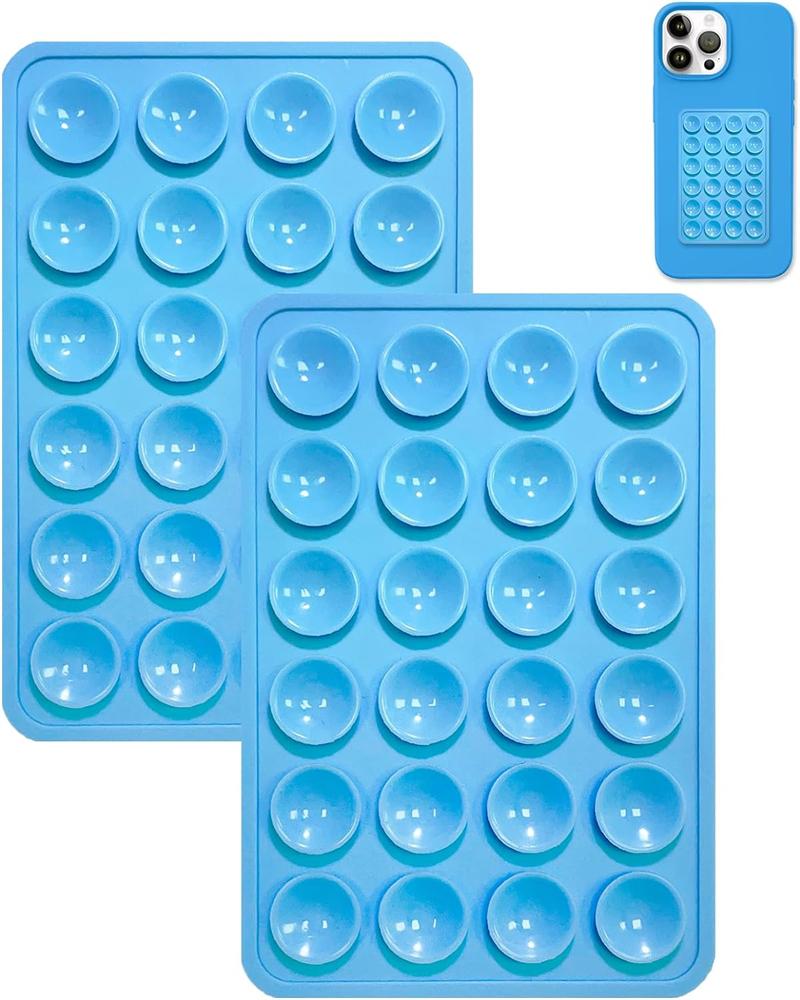 2PCS Hands Free Silicone Suction Phone Case Strong Adhesive Stand for IPhone 15 14 13 12 Pro Max Plus Samsung S24 S23 Back Cover