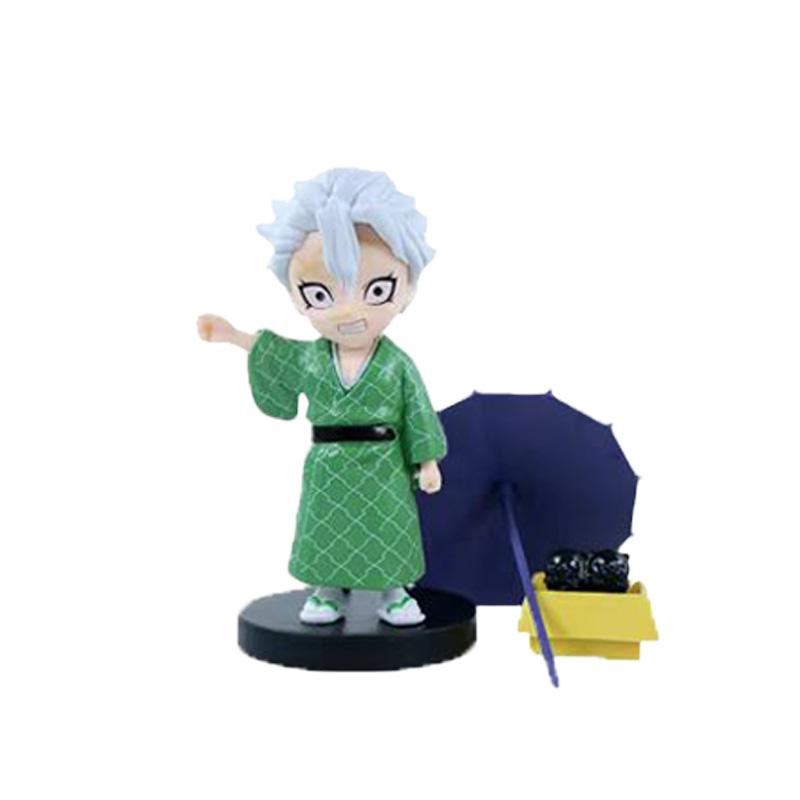 

12pcs Anime Demon Slayer Tanjiro Kamado Nezuko Christmas Halloween PVC blind box cartoon figure model ornament child gift Random Mystery Trendy