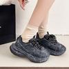 Dad shoes ins super fire mesh breathable thick-soled muffin old small 6cm casual sports shoes handsome women's shoes