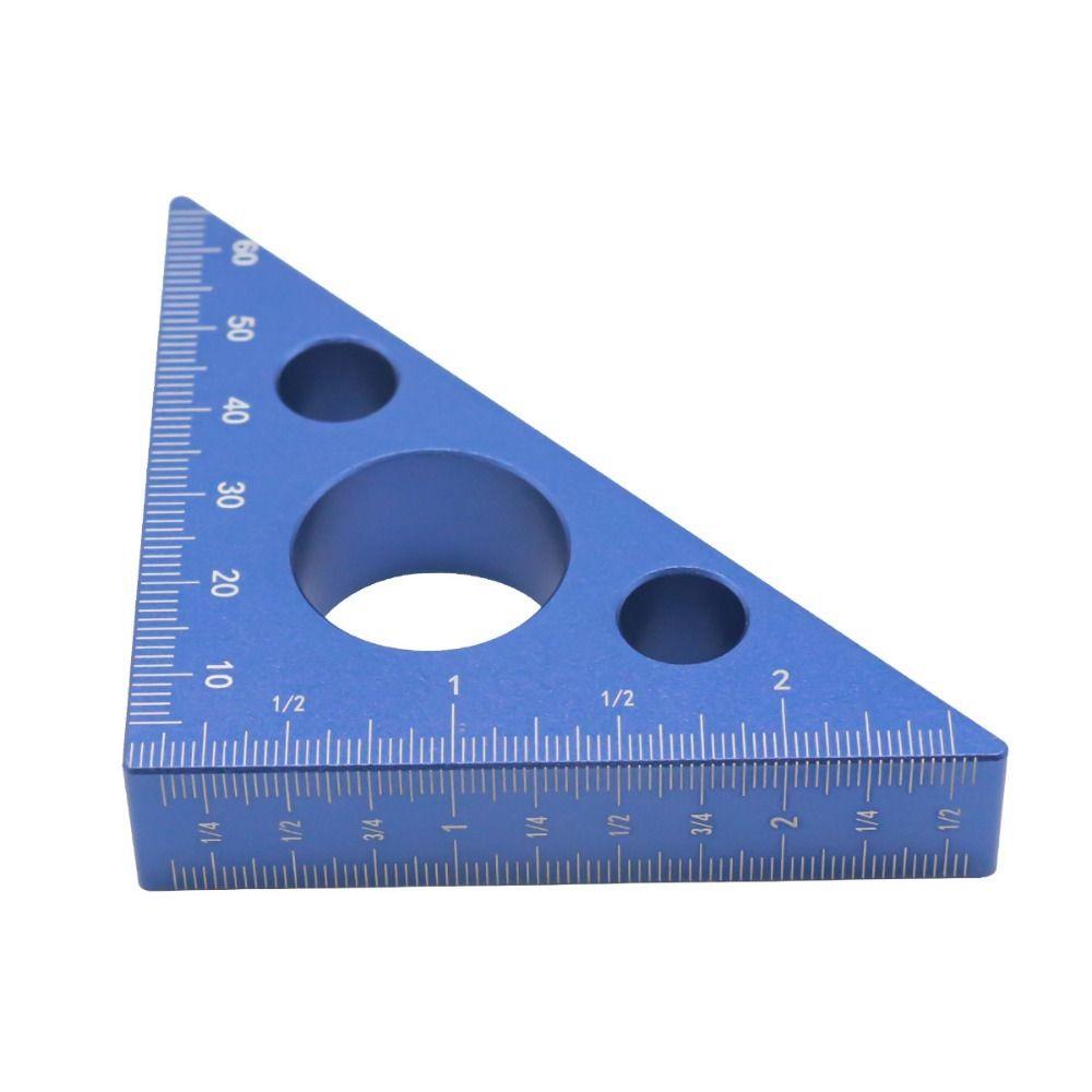 Metric Scales Right Angle Ruler Aluminum Thickened Height Ruler Triangle Ruler  Carpenter's Square