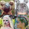 TEAYASON Harajuku Zima Malun Laser-Pailletten im europäischen und amerikanischen Stil, leuchtendes Puder-Schönheits-Make-up, Musikfestival-Make-up