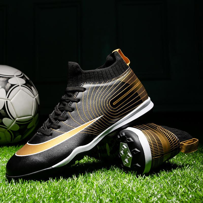 

Popular youth football shoes professional game shoes non-slip and wear-resistant spot straight hair lightweight breathable spike shoes 44