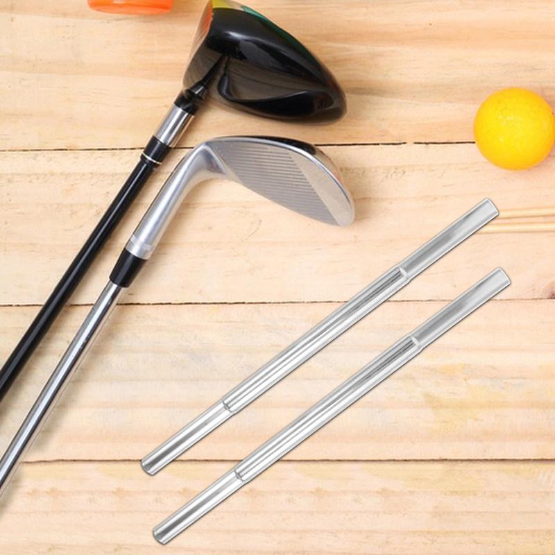 2Pcs Golf Club Shaft Extension Rod Professional Iron Lengthening Stick Easy Installation for Enhanced Swing Stability Distance