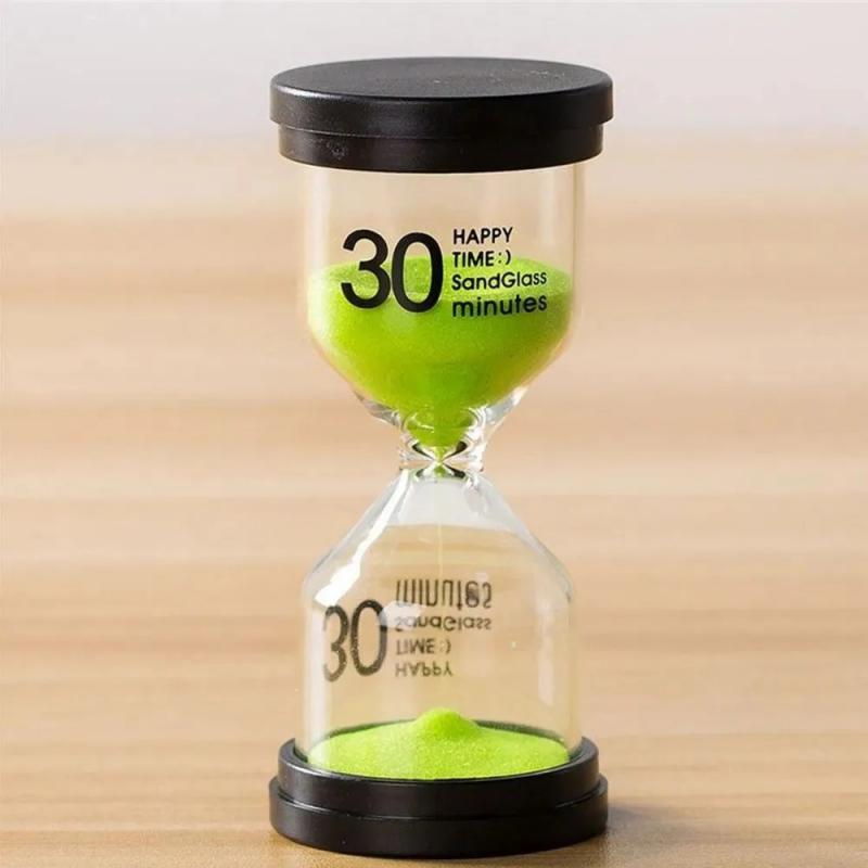 30 Minuten Bunte Sanduhr Sandglas Kinder Kind Geschenk Spielzeug Sandtimer Stundenglas Heimdekoration Sanduhr