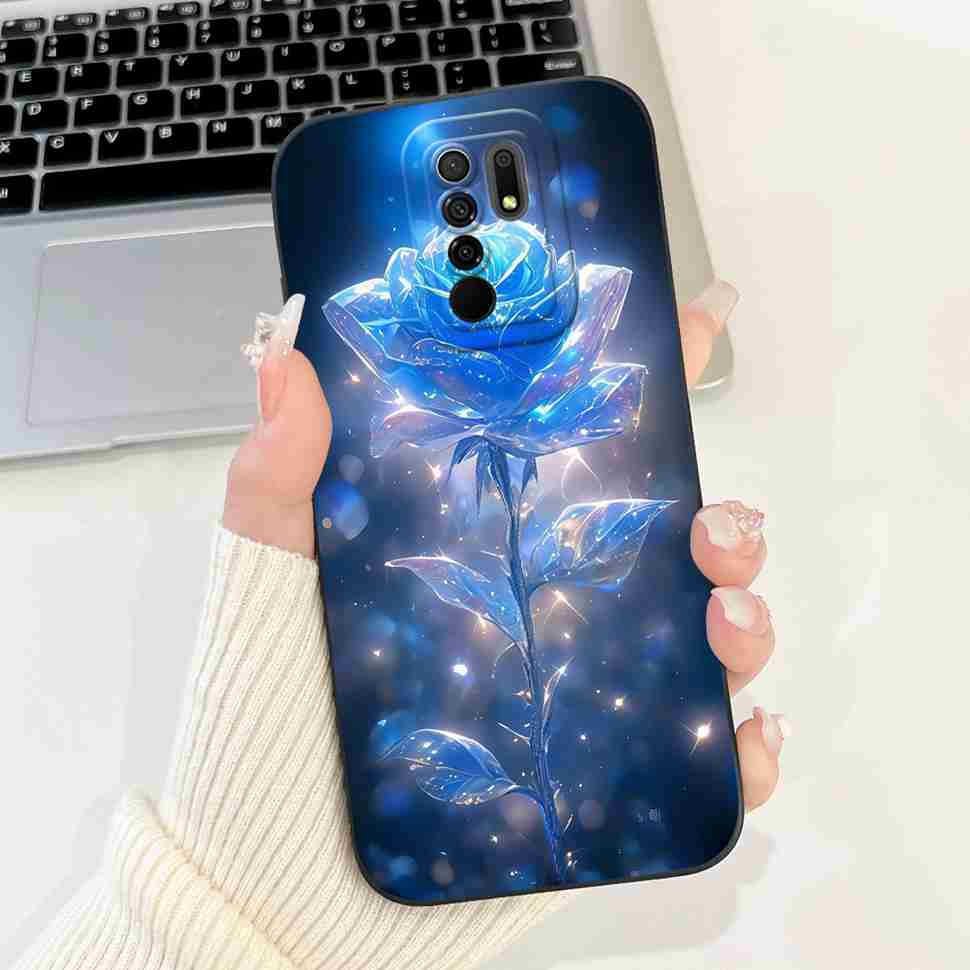 For Xiaomi Redmi 9 Case Cute Cartoon Rabbit Cat Soft Silicone Cover For Redmi 9 M2004J19AG M2004J19G Bumper Phone Case Funda