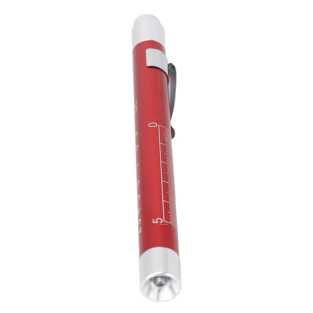 LED Penlight Yellow Lighting Concave Head Aluminum Alloy Pen Light with Pupil Gauge
