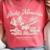 Comfort Colors Rocky Mountains Shirt, Retro Comfort Colors T-Shirt, Colorado T-Shirt, Oversized National Park T Shirt, Nature Graphic Shirt