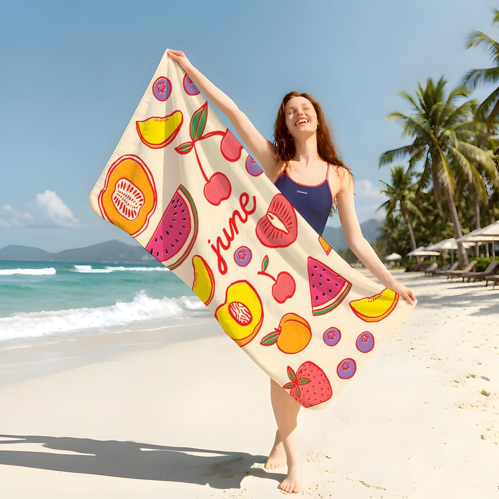 Food f-fruit Towel Beach Blanket Towel For Travel Gym Shower Luxury Lightweight Camping Pool hot