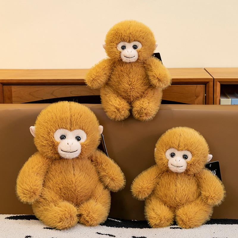 Golden Snub Nosed Monkey Plush Toy Stuffed Animal Cute Doll Kids Soft Comforting