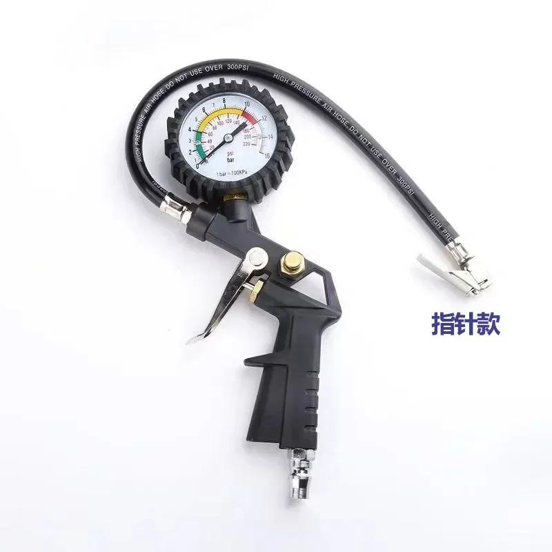 Tire Pressure Gauge For Car Motorcycle SUV Inflator Pumps Tire Repair Tools Pressure Gun Type For Air Compressor Durable