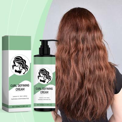Curly Hair Shaping Cream Is A Light And Cream With Elastic Hair Strands, Creating A Natural And Three-Dimensional Curling Effect