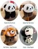 Adorable Panda Snap Bracelet & Magnet Plush Doll Gift for Kids