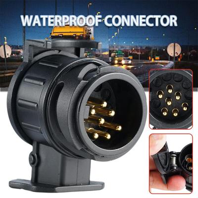 13 To 7 Pin Towing Plugs Socket Durable Trailer Connector Towing Connection Adapter 12V For Towing Truck For Touring Car Tr S5E5