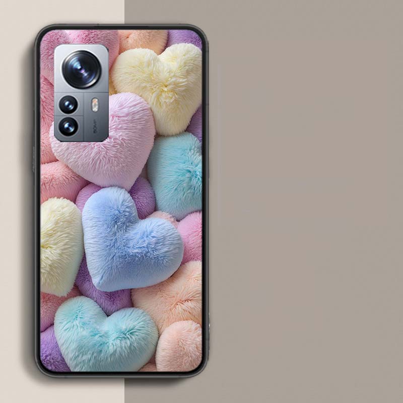 

Пушистый Чехол-Сердечко для Redmi Note 15 Pro 5G 14 13 12 Pro Plus 11 11T 11E 11S 10 Pro 10S 9 9S Прозрачный Чехол для Телефона с Подходящим Redmi Note 13 5G