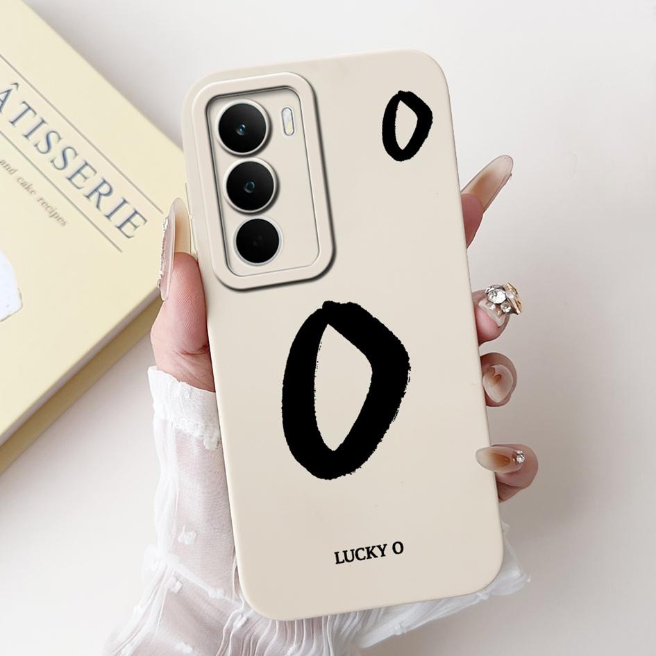 For Realme C71 2025 Case RMX5303 Cover Cute Lucky Initial Letters Soft Silicone Lens Protective Covers For RealmeC71 C 71 Bumper