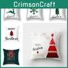 Merry Christmas Cushion Cover Xmas Home Sofa Throw Pillow Case Printing Garnish