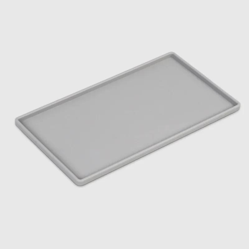 

1 шт. силиконовый коврик для чашки, изоляционный коврик, прямоугольный противоскользящий поднос для мыла, посуда для послеобеденного чая, мягкий поднос, принадлежности для кухни и ванной 200x110x6.2MM