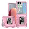 2-in-1 Composite Anti-drop Metal Ring Support Bracket Holder Case For Samsung Z Flip 7 Flip7 FE Galaxy Z Flip 6 5 4 Slim Cover