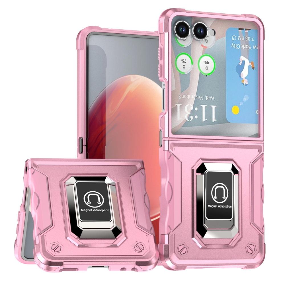 2-in-1 Composite Anti-drop Metal Ring Support Bracket Holder Case For Samsung Z Flip 7 Flip7 FE Galaxy Z Flip 6 5 4 Slim Cover