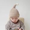 Autumn and winter warm cute baby ear protector wool hat boys and girls pacifier plush knitted hat baby hat