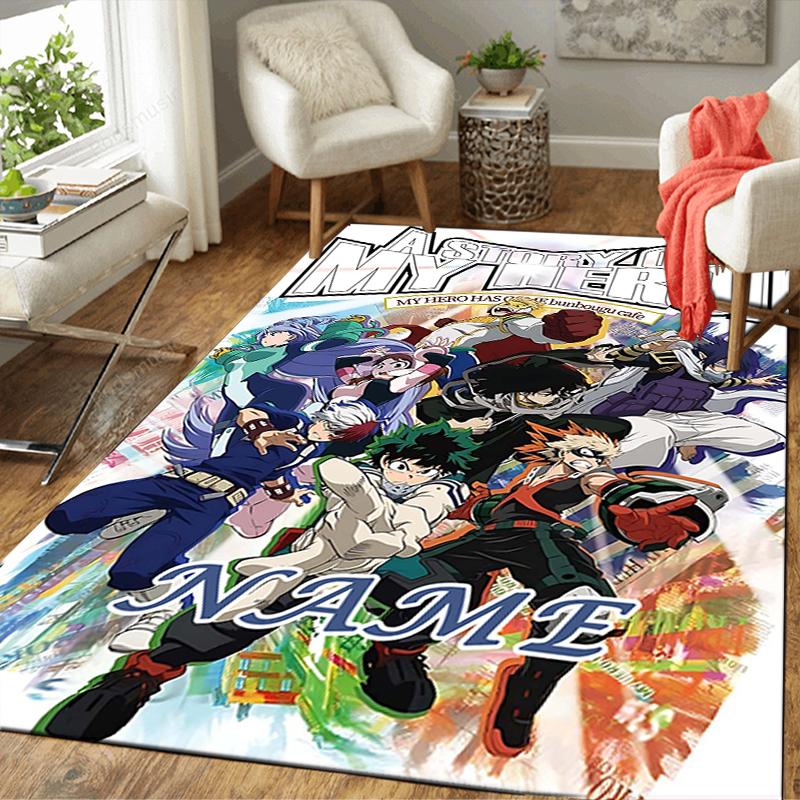 Custom 1Pc Heroic Battle Deku Vs Bakugo Rug Office Carpet Indoor Outdoor Entrance Doormat Nonslip Soft And Comfortable Living Room D2915112