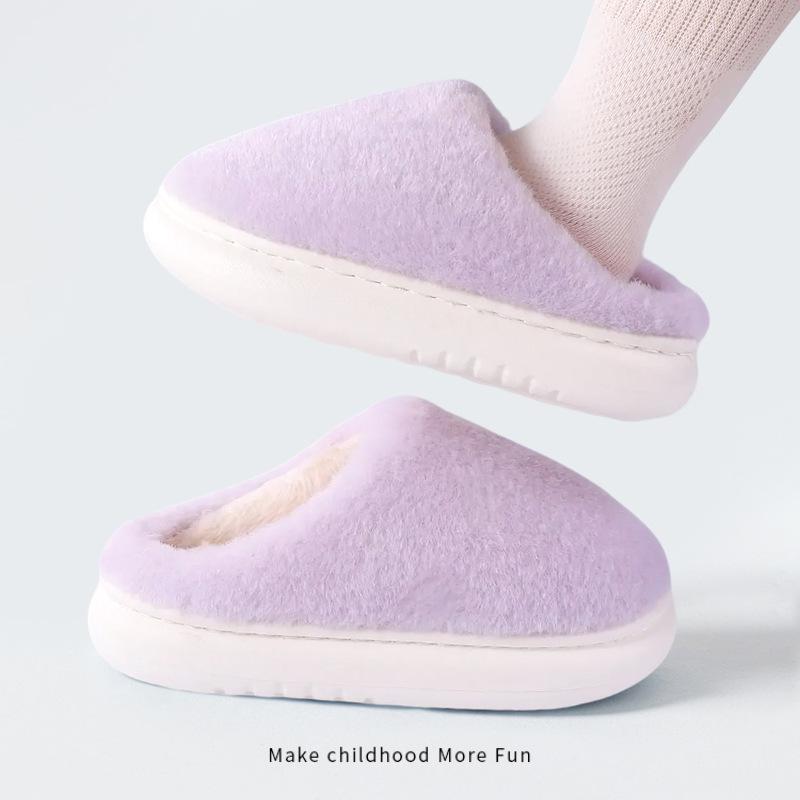2025 Süße Cartoon-Hausschuhe für Kinder, rutschfest, aus Baumwolle - Warme Herbst-/Winter-Schuhe für Mädchen