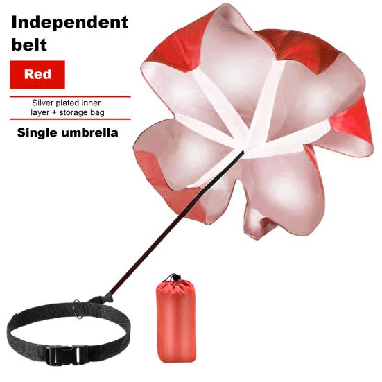 Resistance Parachute Adjustable Waistband Wear-resistant Good Tenacity Reusable Portable Running Speed Training Training Fitness Drag Parachute