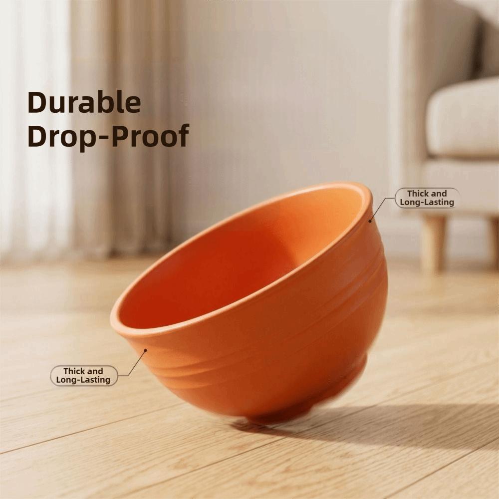1PC 24 oz Cereal Bowls Unbreakable Plastic Bowls Colorful Salad Bowl
