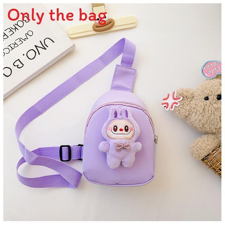 Chest Cartoon Doll Bag Nylon Material Adjustable Shoulder Strap Daily For