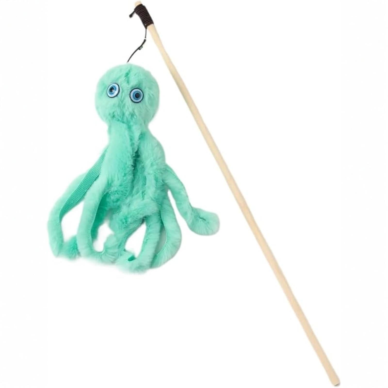 

* Toy Shape Plush Stick Funny Pet Toys Interactive Playing Toy for Cats Teaser Rod Wand Accessories(Purple Flower) one size зелёный
