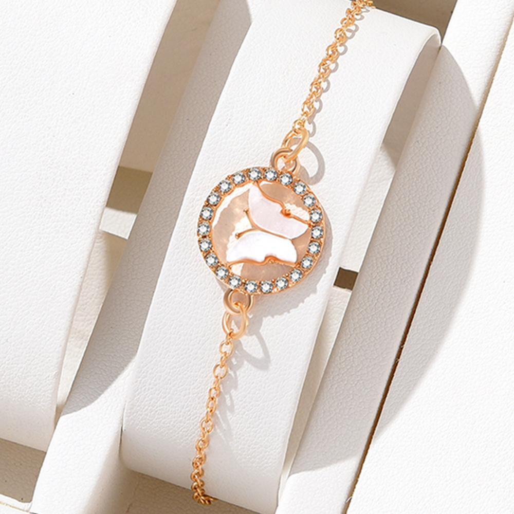 4 Piece Set Women Minimalist Versatile Zircon Necklace Earrings Bracelet Fashion Light Luxury High End Personalized Accessories