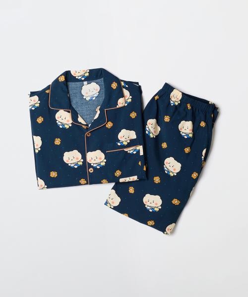 

[Spao] Мягкий пижамный комплект с длинным рукавом «Медвежонок Манго» SPPPG23U02 [Отправка из Кореи] 100% Оригинал Navy - S