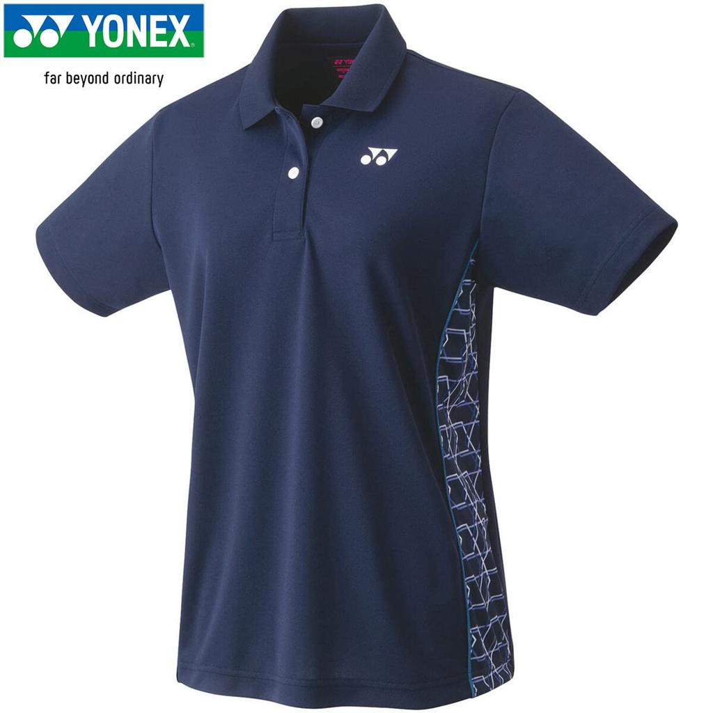 YONEX Short Sleeve Game Navy Blue Size S Women's Shirt, (019),