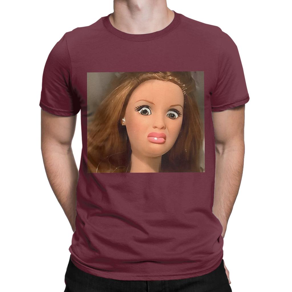 Disgusted Doll Meme Funny 100 Cotton TShirt Meme Tees Tops For Unisex