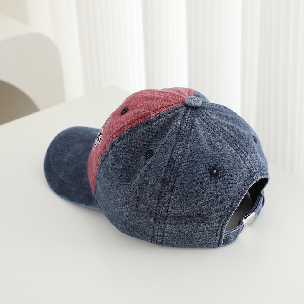 Spring And Autumn Children New York City Embroidered Hat Peaked Cap Washed Baseball Cap 3-8 Years