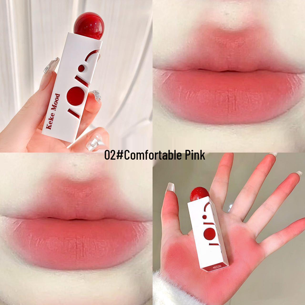 

Kekekmood Pure Desire Блеск для губ Матовый бархатный Стойкая Отбеливающая помада