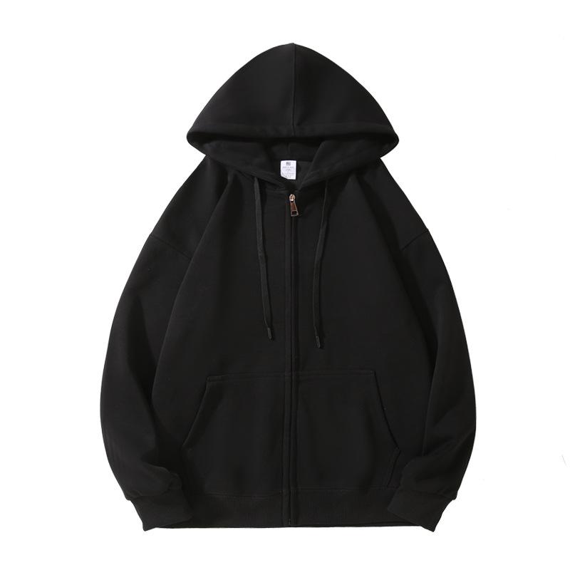Adult 300g Cotton Drop Shoulder Zipper Hoodie - Model 682 Fashion Trend