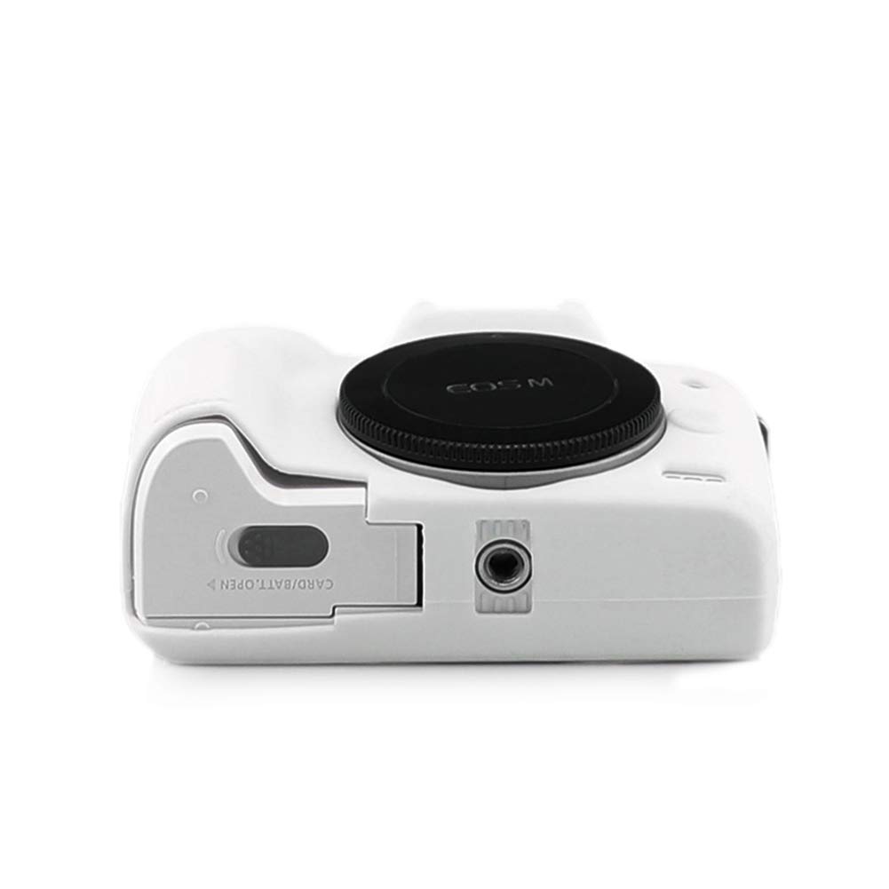 Kinokoo Silicone Camera Case for Canon EOS Kiss Kiss M50 Mark 2 Digital Simple Design M/EOS M2/EOS M50/EOS Cameras, (WT)