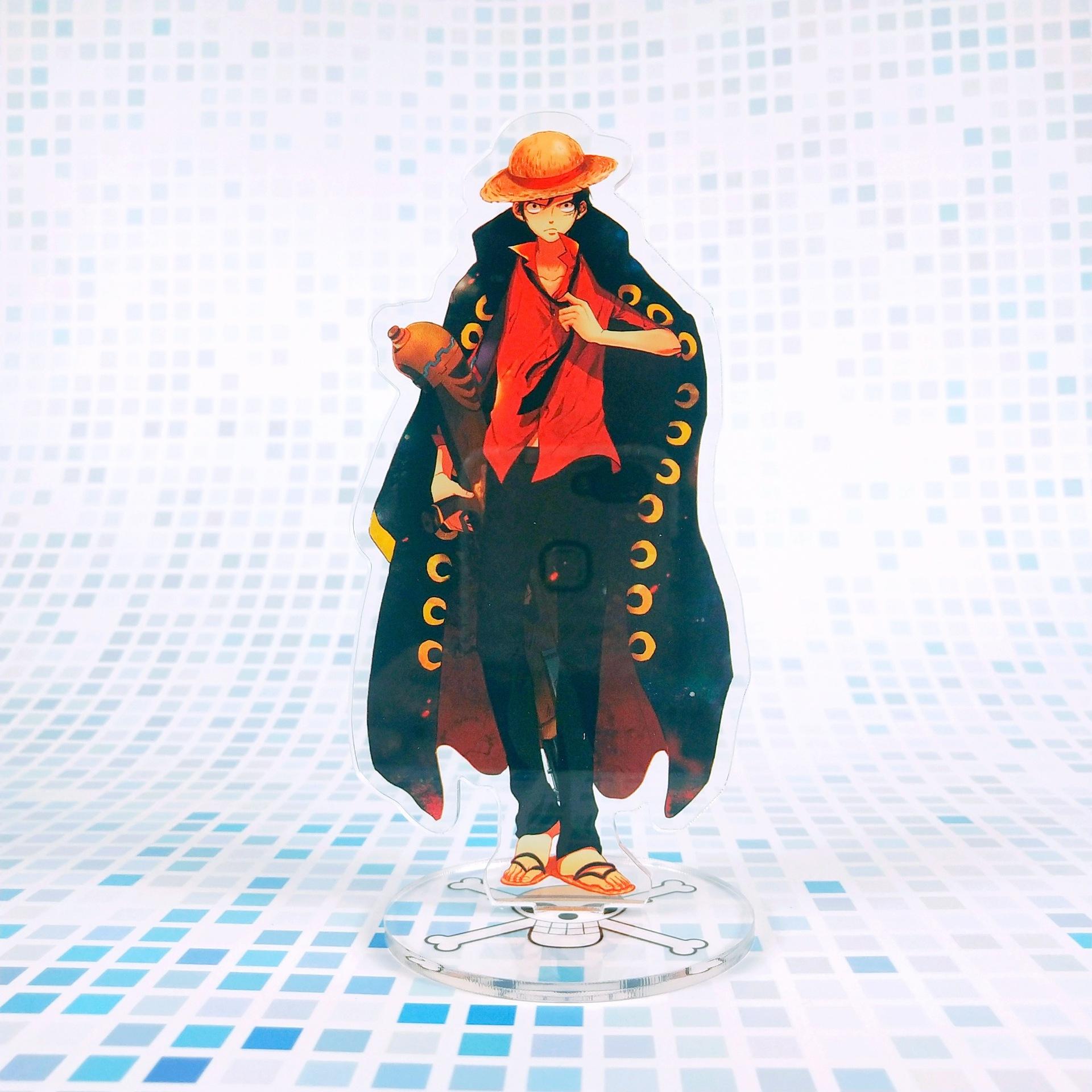 

Фигурка аниме, акриловая подставка, модель OP Луффи, Санджи, Нами Зоро, украшение для стола, Коллекционная игрушка, размер белый