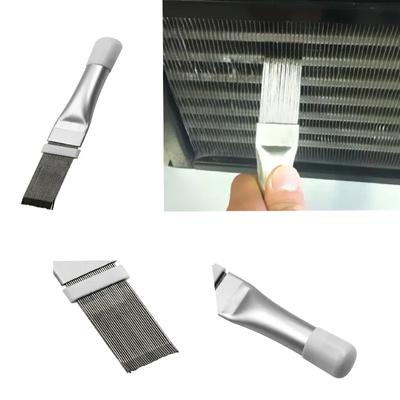 Air Conditioner Fin Cleaning Comb Stainless Steel Condenser Radiator Fin Brush Cleaner Repair Tool Coil Comb Household Cleaning