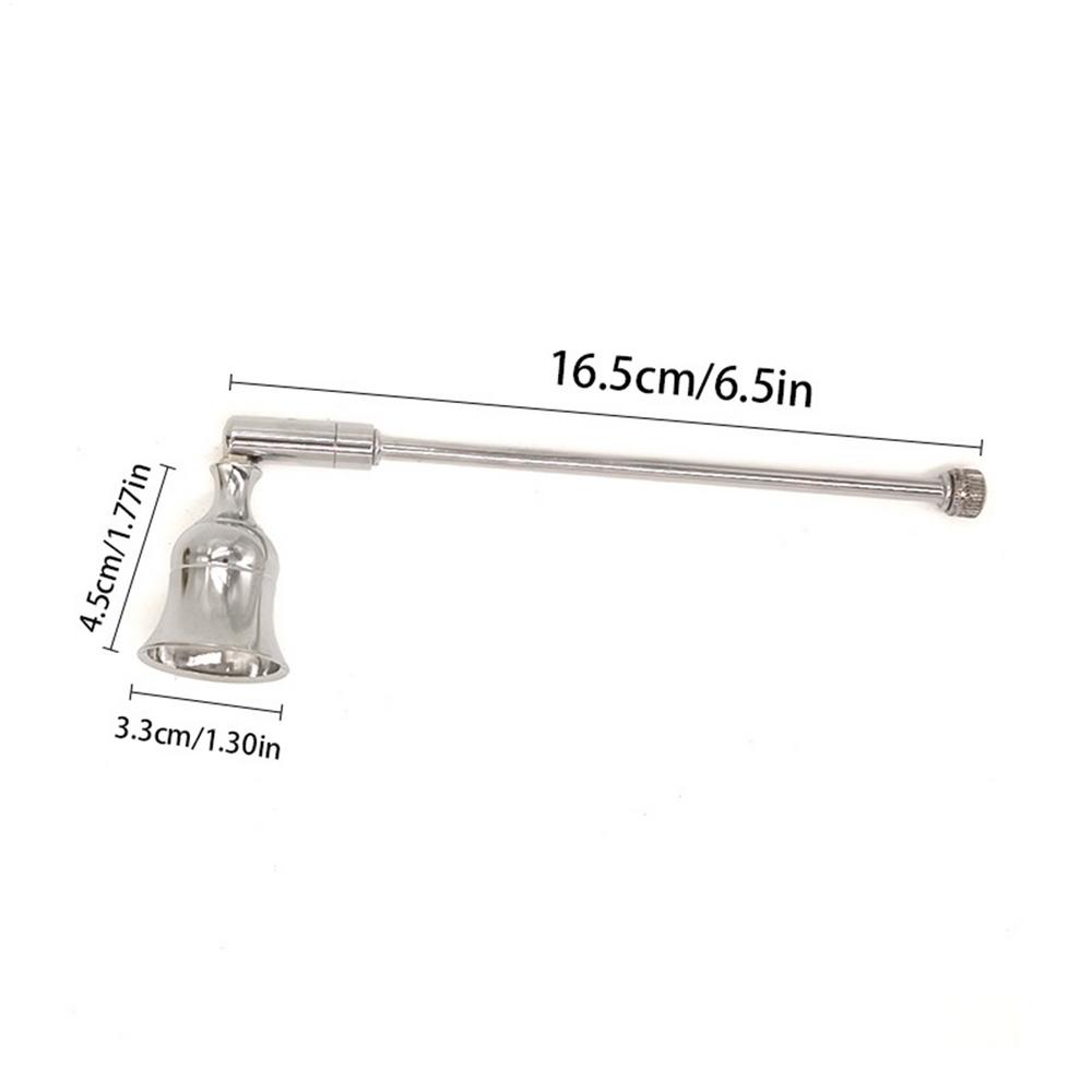 

Candle Put Out Tool Metal Home Decor With Long Handle Putting Out Wick Fire Snuffer For Bathroom Restaurant Living Room Spa Room срібний
