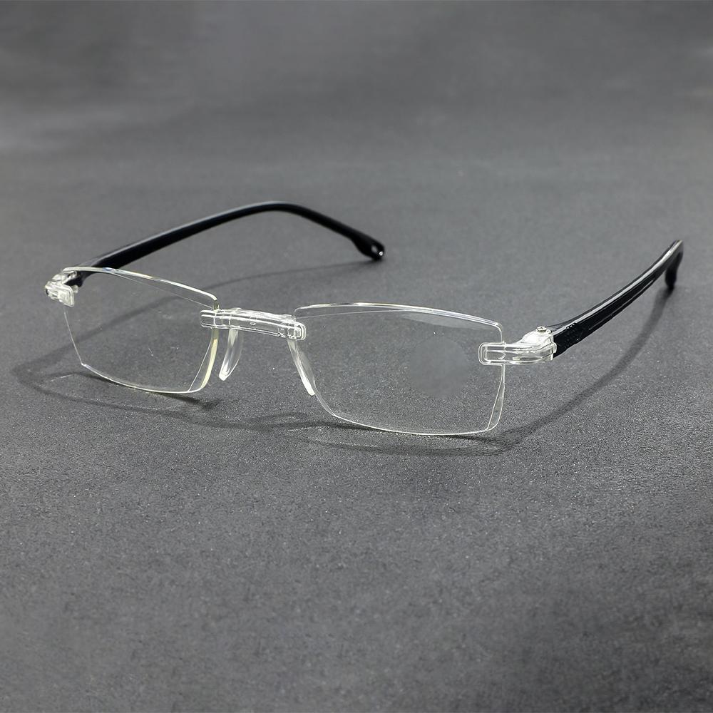 

Krokodil Classic Reading Glasses For Women Men Rimless Design Blue Light Blocking Fashion Presbyopic Glasses +1.5