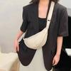 Simple Design Shoulder Bag Solid Color Crossbody Bag Dropshipping Half Moon Bag Ladies Purse