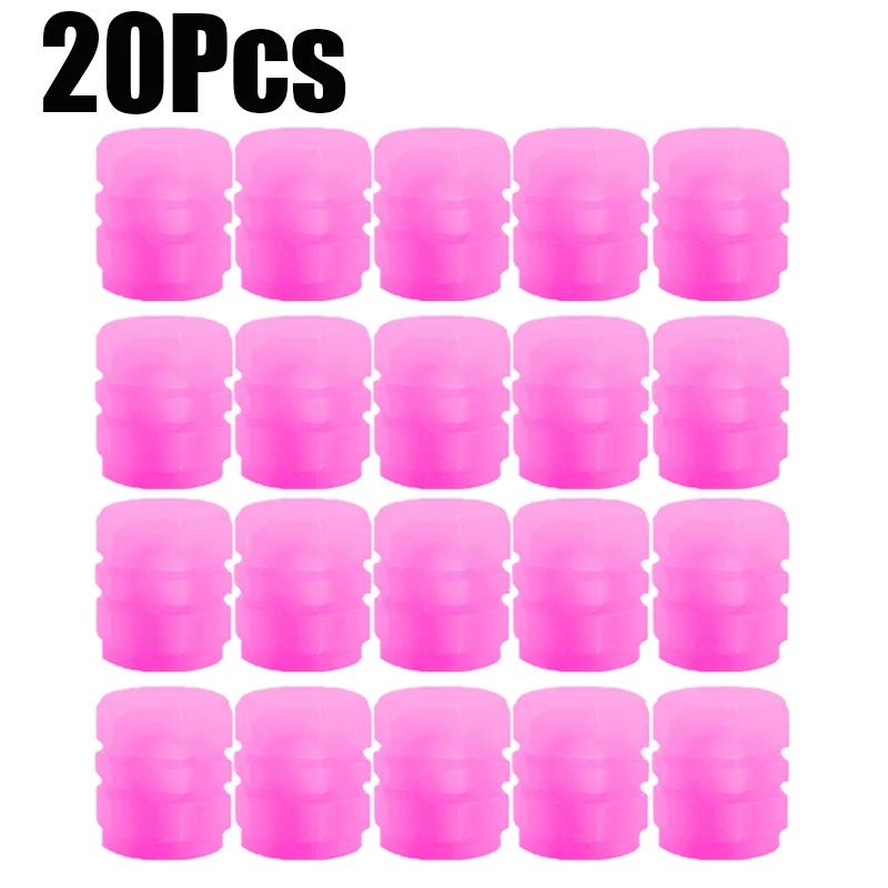 Luminous Valve Caps Fluorescent Night Car Tire Valve Caps Motorcycle Bike Glowing Decor Wheel Nozzles Tyre Cap Car Accessories Stem Caps1