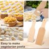 2Pcs Wooden Gnocchi Board Butter Paddles Spaghetti Macaroni Pasta Board Practical Gnocchi Maker Homemade Pasta Tool for Kitchen