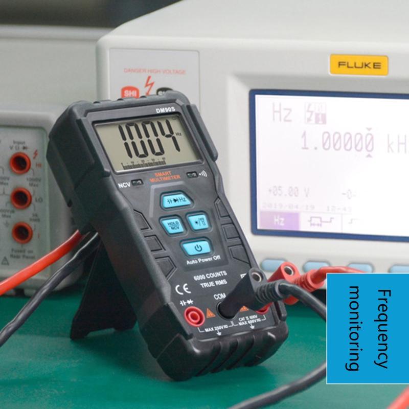 Digital Multimeter 6000 Counts NCV Function AC/for DC Voltage Resistance Meter Tester Capacitance Diodes Data Hold Funct
