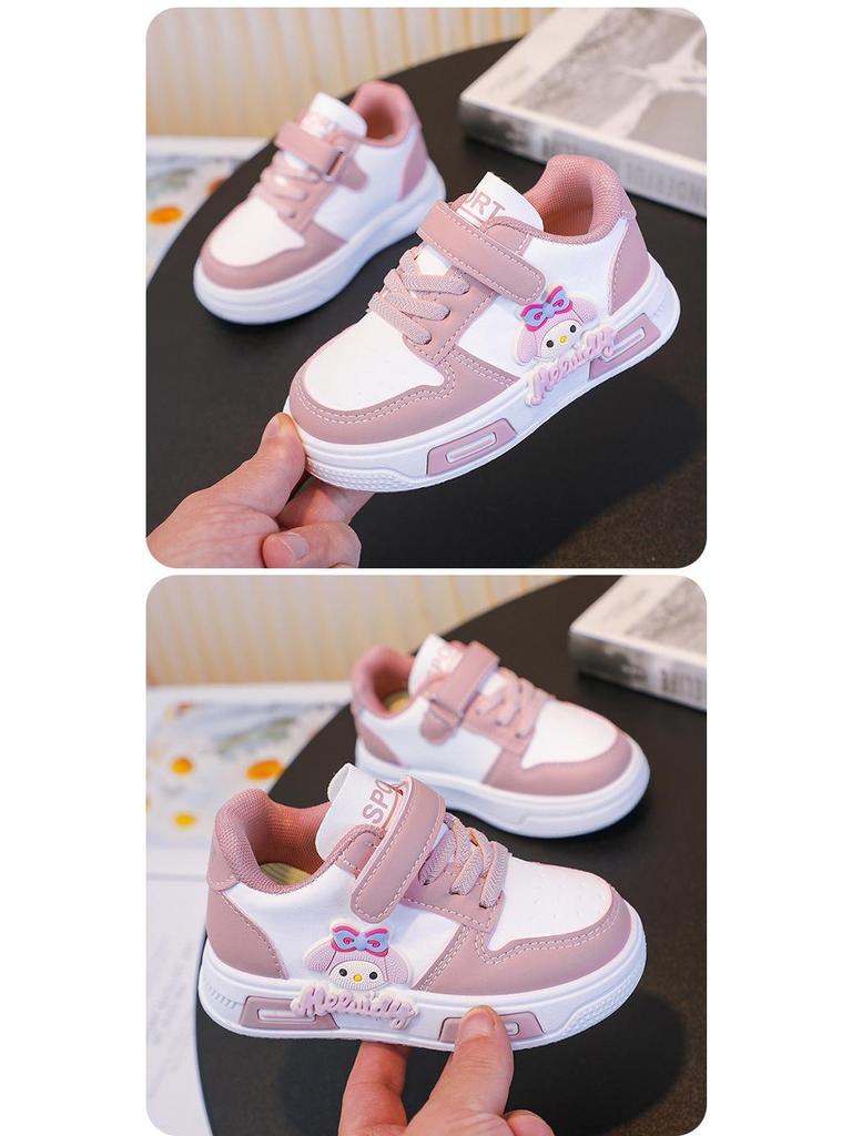 Breathable Lightweight Cartoon Toddler Skate Shoes - Soft Sole, Comfortable Low-Top Baby Walker Casual Shoes for Girls