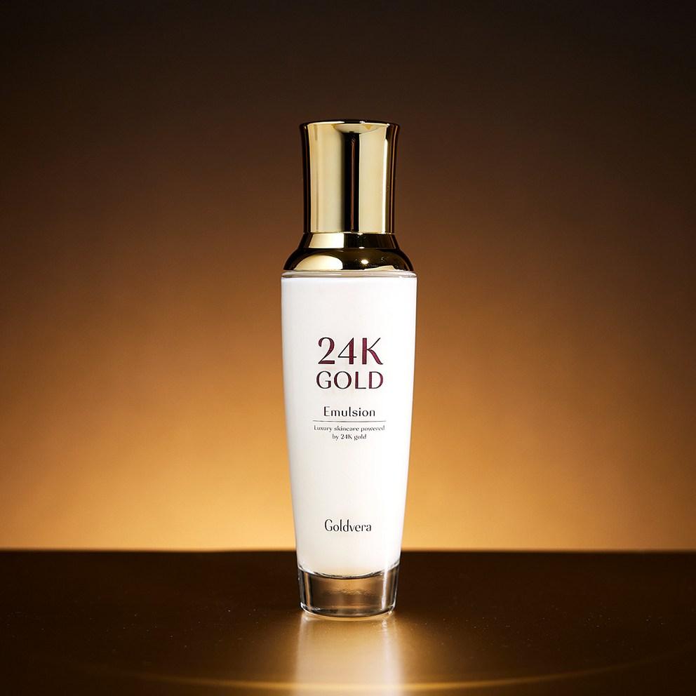 [Gold Vera] 24K Gold Skincare 5-Piece Set - Anti-Wrinkle, Whitening, Firming, and Moisturizing